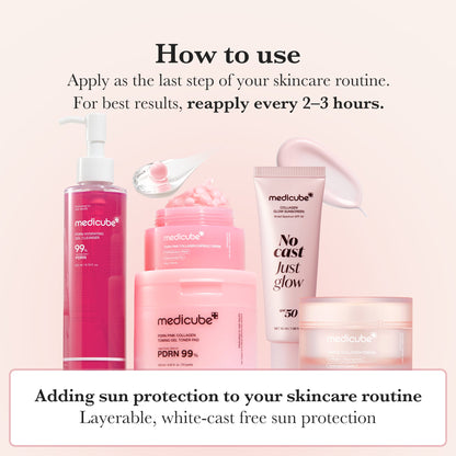 [Subscr.] No Cast Just Glow Collagen Sunscreen