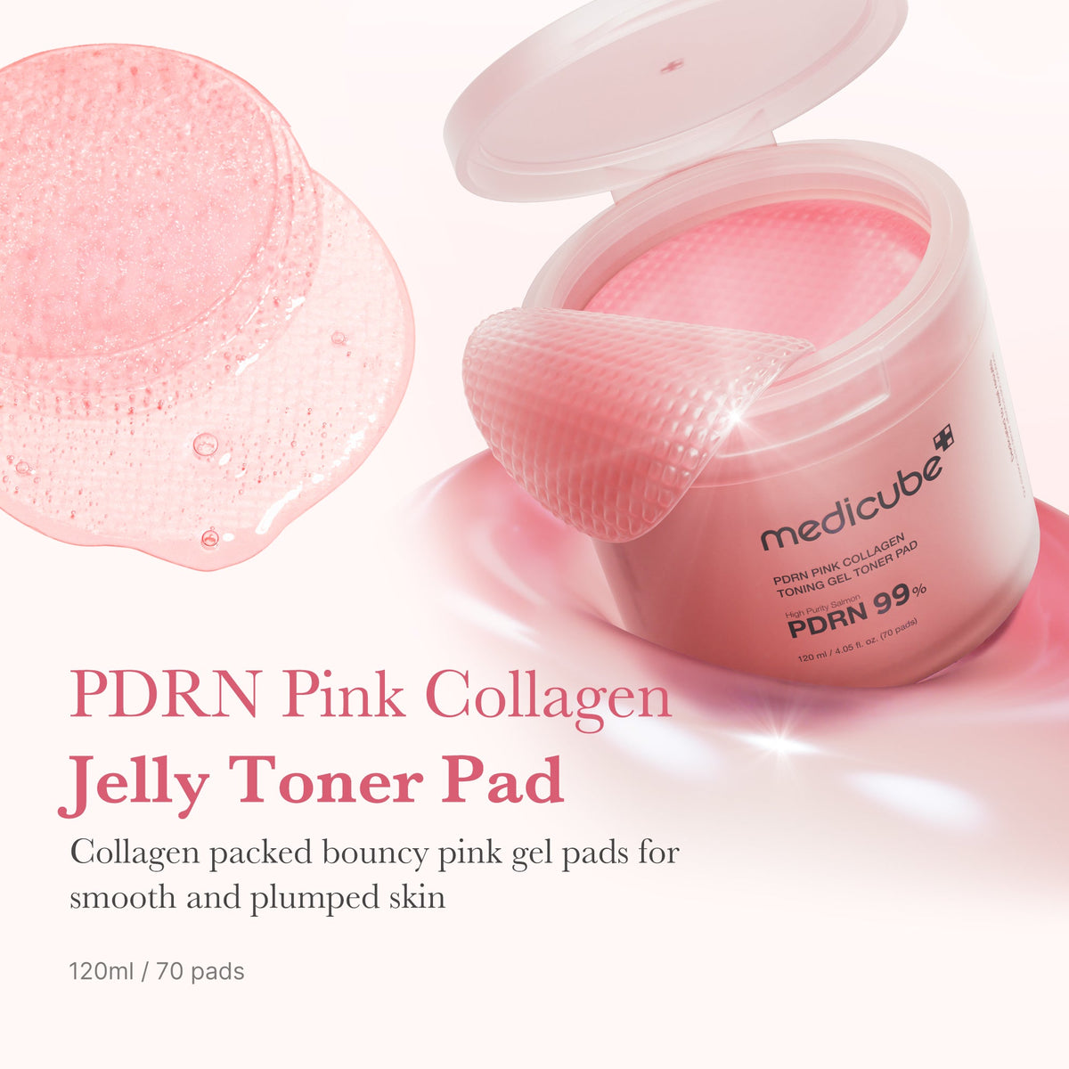 [Subscr.] PDRN Pink Collagen Gel Toner Pad